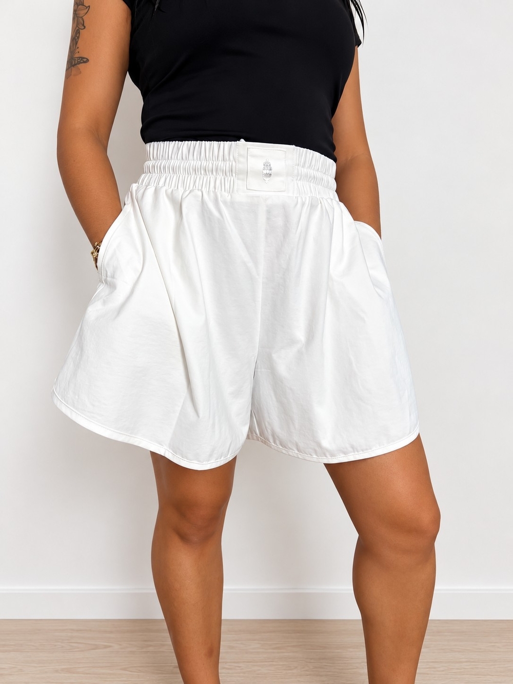 Free People Movement White Shorts Size S/M NWT